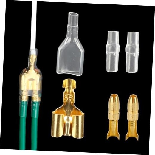 50 Sets Double Spade Connector 2 to 1 Motorcycle Wire Splice – for 4mm Bullet