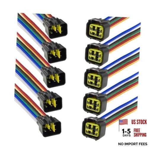 4 Pin Car Waterproof Connector, Vehicle Male and Female Electrical Way 6 Pin