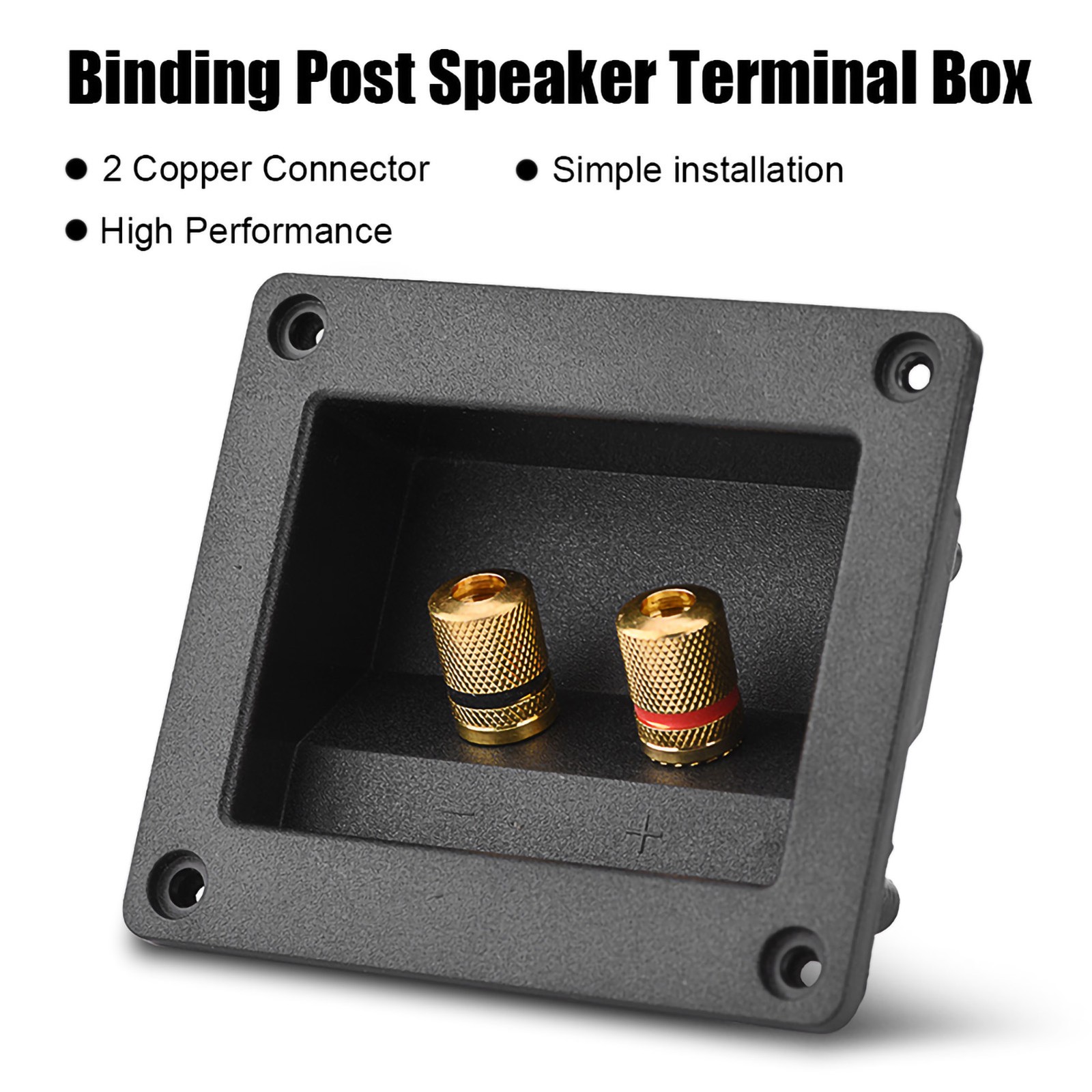 Acoustic Component For Speaker Copper Binding Post Terminal Cable Connector Box