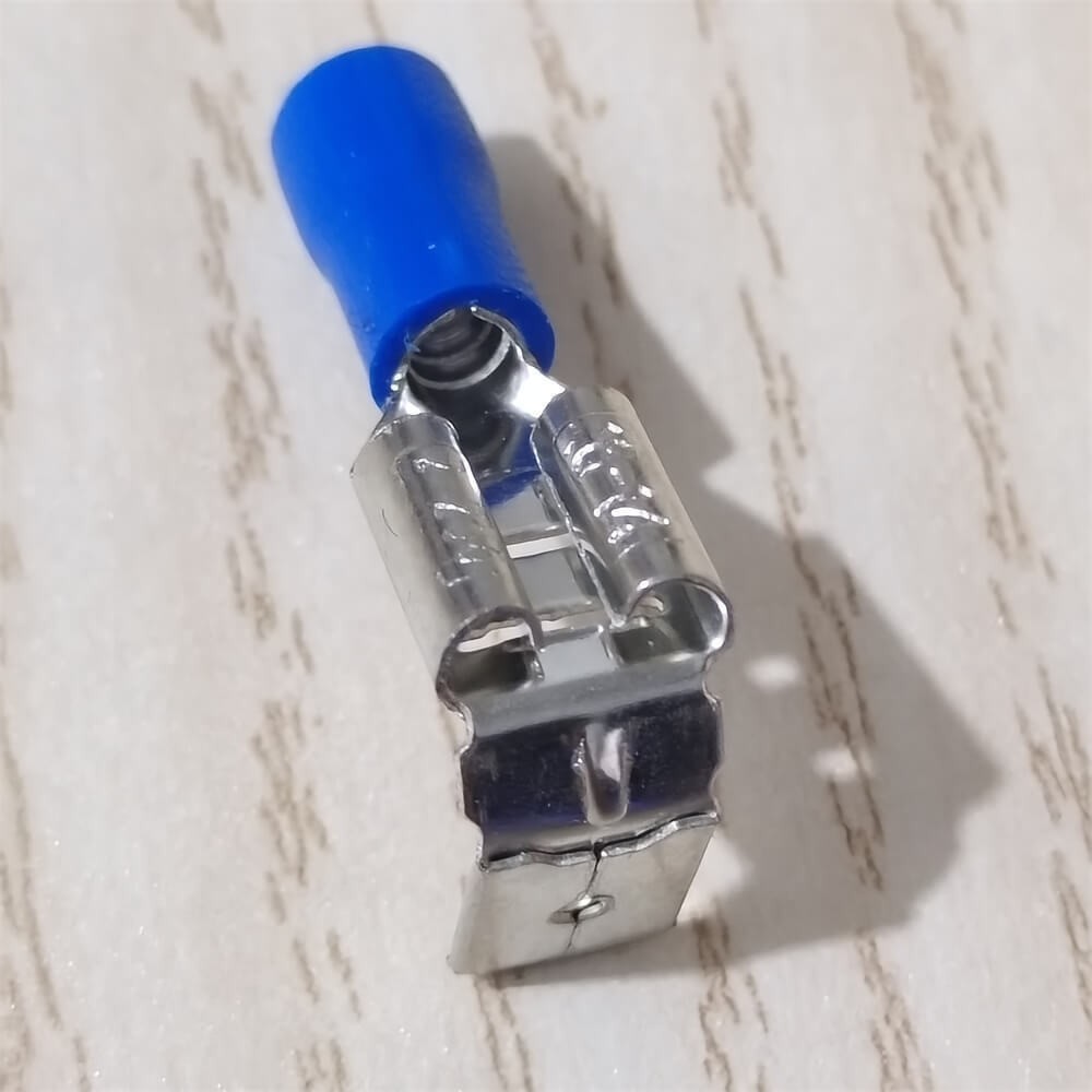 50pcs Vinyl Insulated Piggyback 6.3mm Spade Terminals 16-14AWG Wire Connector US