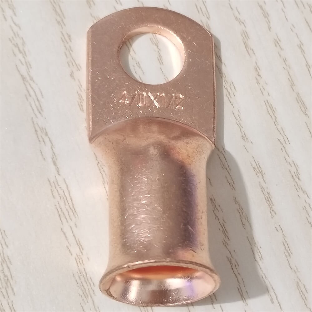 Copper Ends Lugs Crimp Ring Battery Terminals Gauge 4/0AWG Cable Wire Connectors