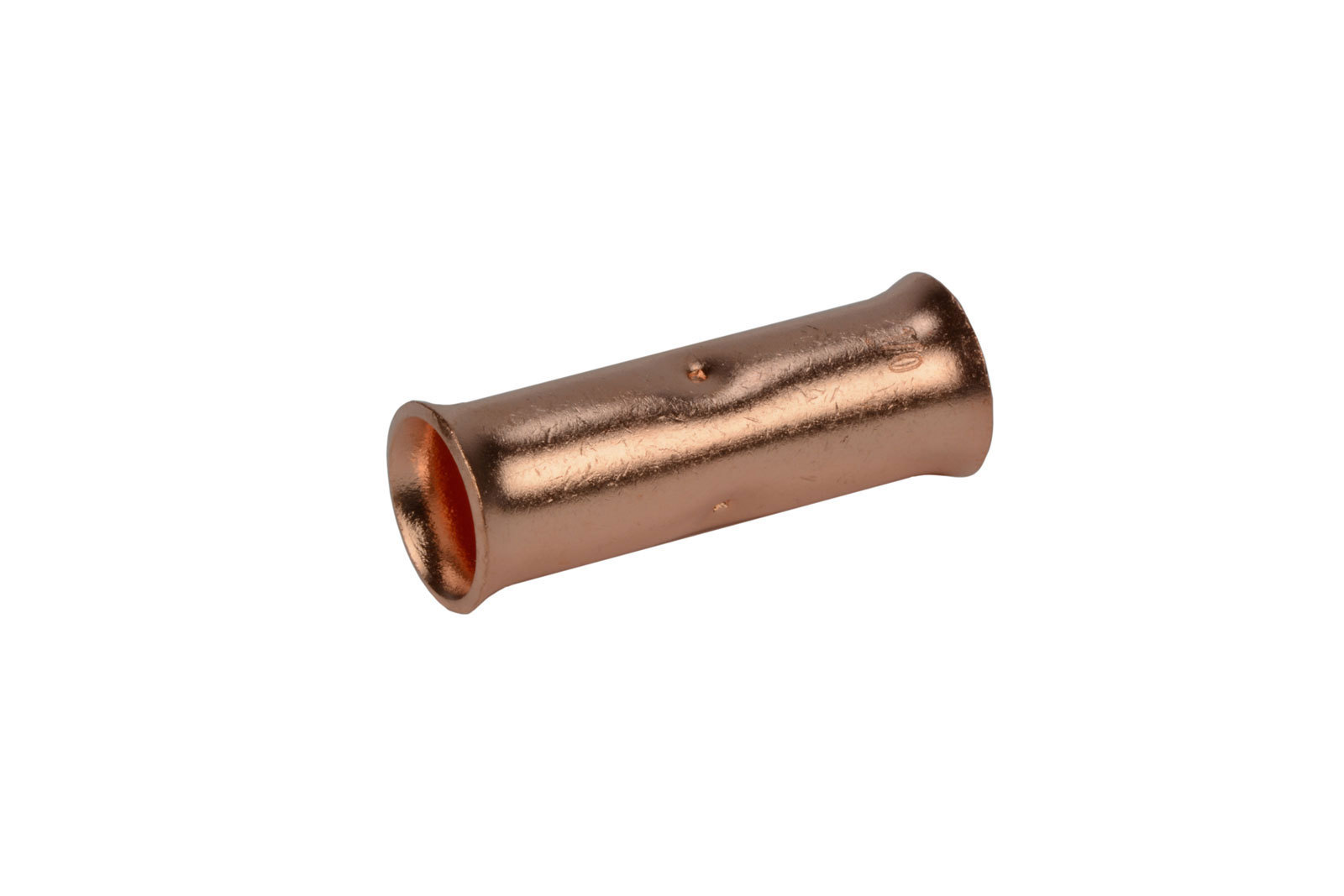 1/0 AWG TEMCo Butt Splice Connector Bare Copper Uninsulated Gauge. 5 Pack
