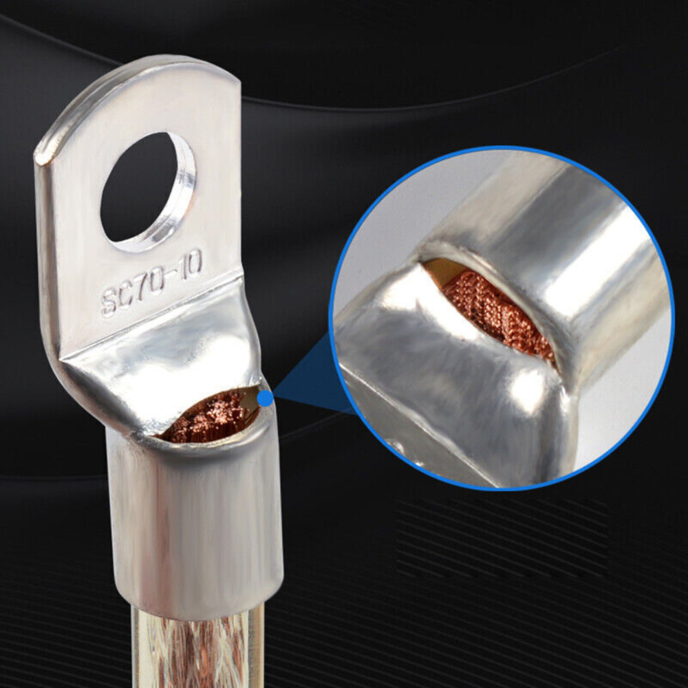 140/100X Cable Lugs Copper Ring Crimp Terminal/Plier Car Battery Wire Connectors