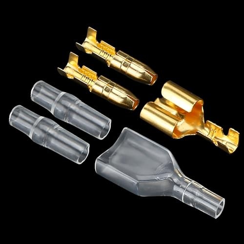 50 Sets Double Spade Connector 2 to 1 Motorcycle Splice