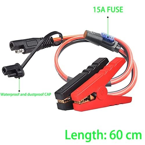 Battery Alligator Clip 10 AWG Charger Clamp SAE Quick Release Extension Cable