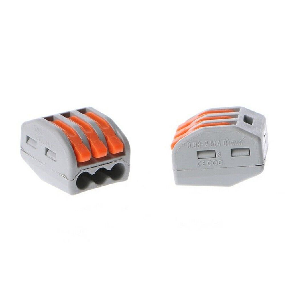 2/3/4/5/8 Pin Reusable Spring Lever Terminal Block Electric Connectors