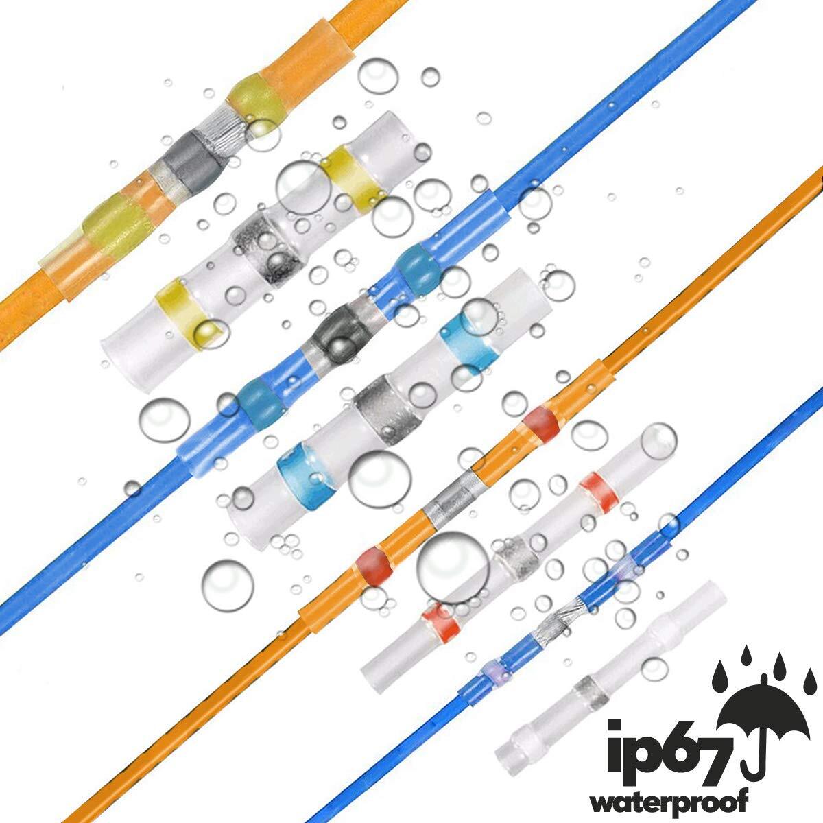 NEW 120PCS Solder al Wire Connectors-Waterproof Connectors-Electrical Solderless