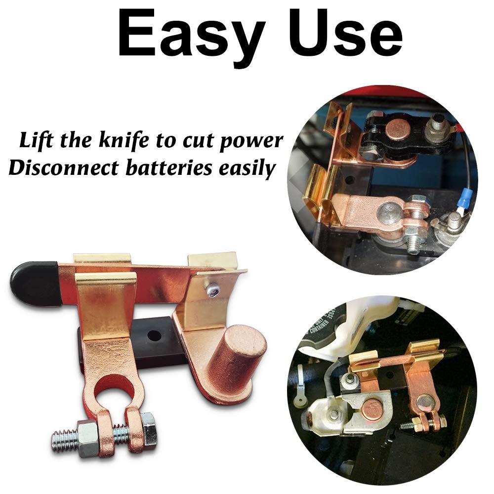 Top Post Knife Blade Master Switch 12V 24V Battery Disconnect Cut Off Shut Off f