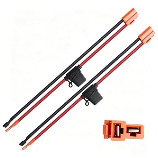 12 Gauge Wire Battery Wire Harness Connector 2PCS | Compatible with 12AWG 2PCS