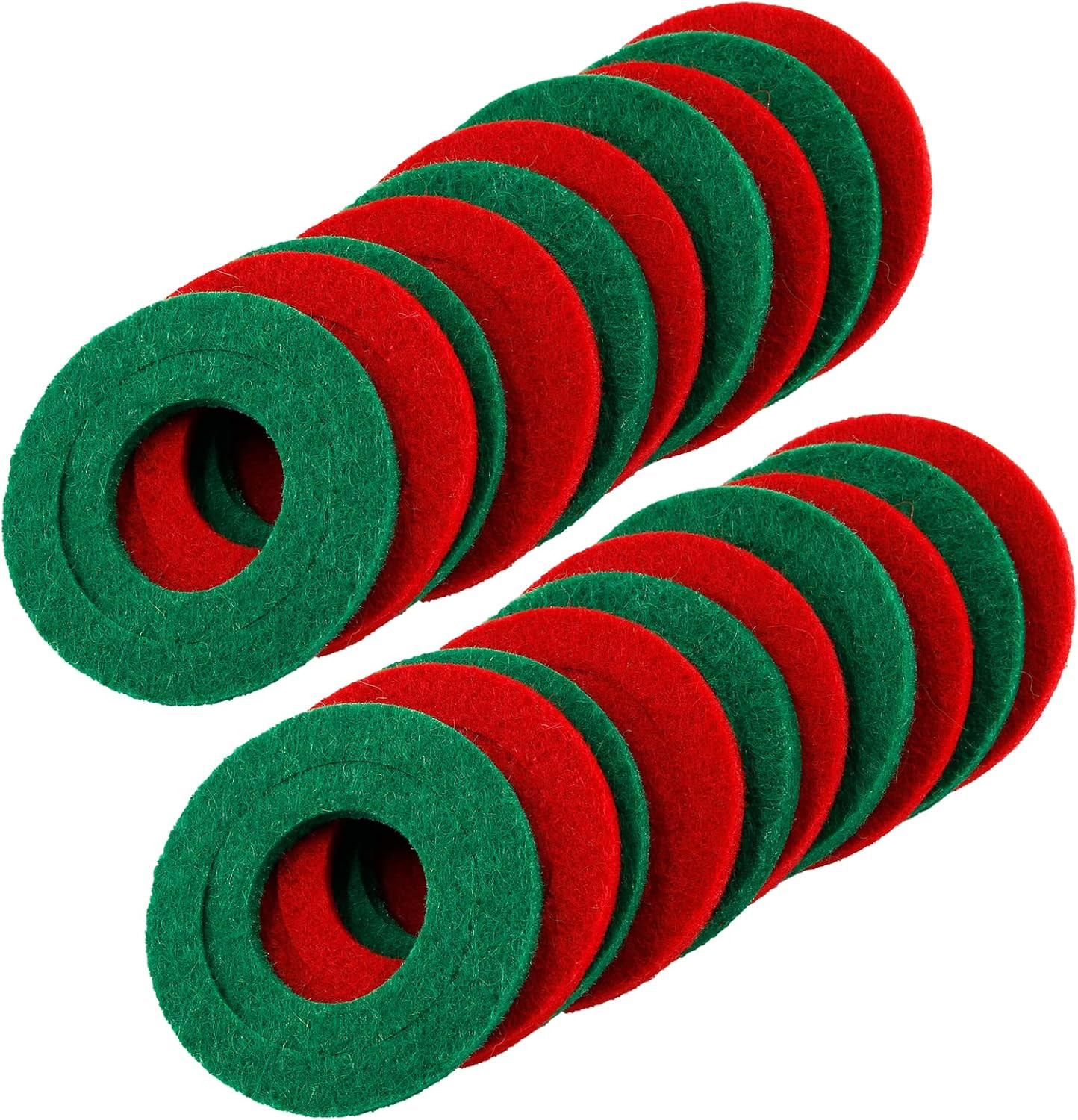20 Pack Battery Terminal anti Corrosion Washers Fiber(Green&Red) | 10 Red 10 Gre