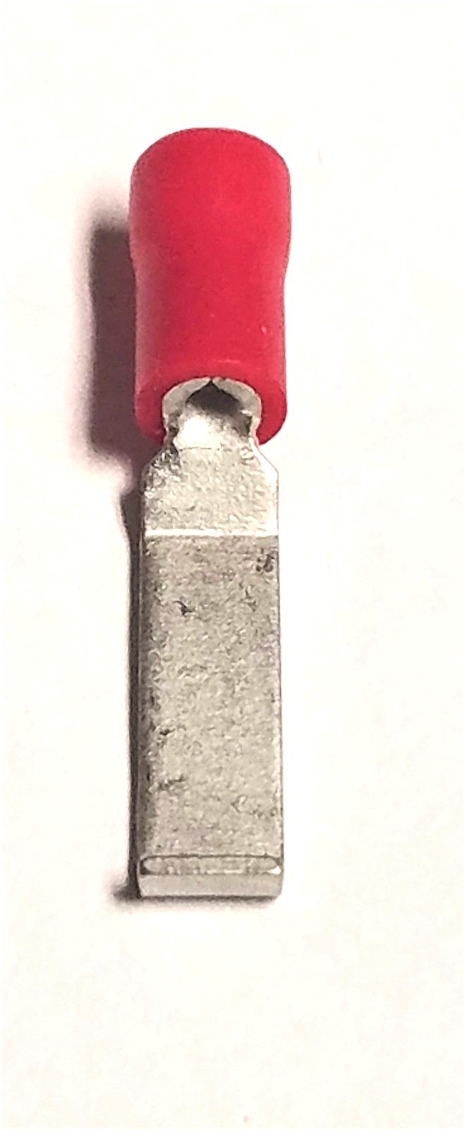 100pc Insulated LIPPED Flat Blade Crimp Terminals Connectors 22-18 GA 4.6mm RED