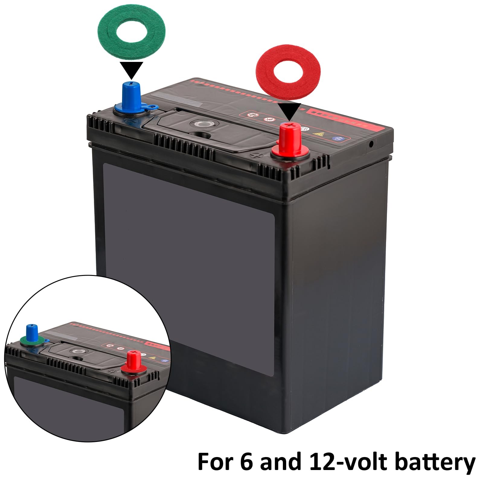 40 Pcs Car Battery Terminal Protector Anti Corrosion 43mm/1.69 inches