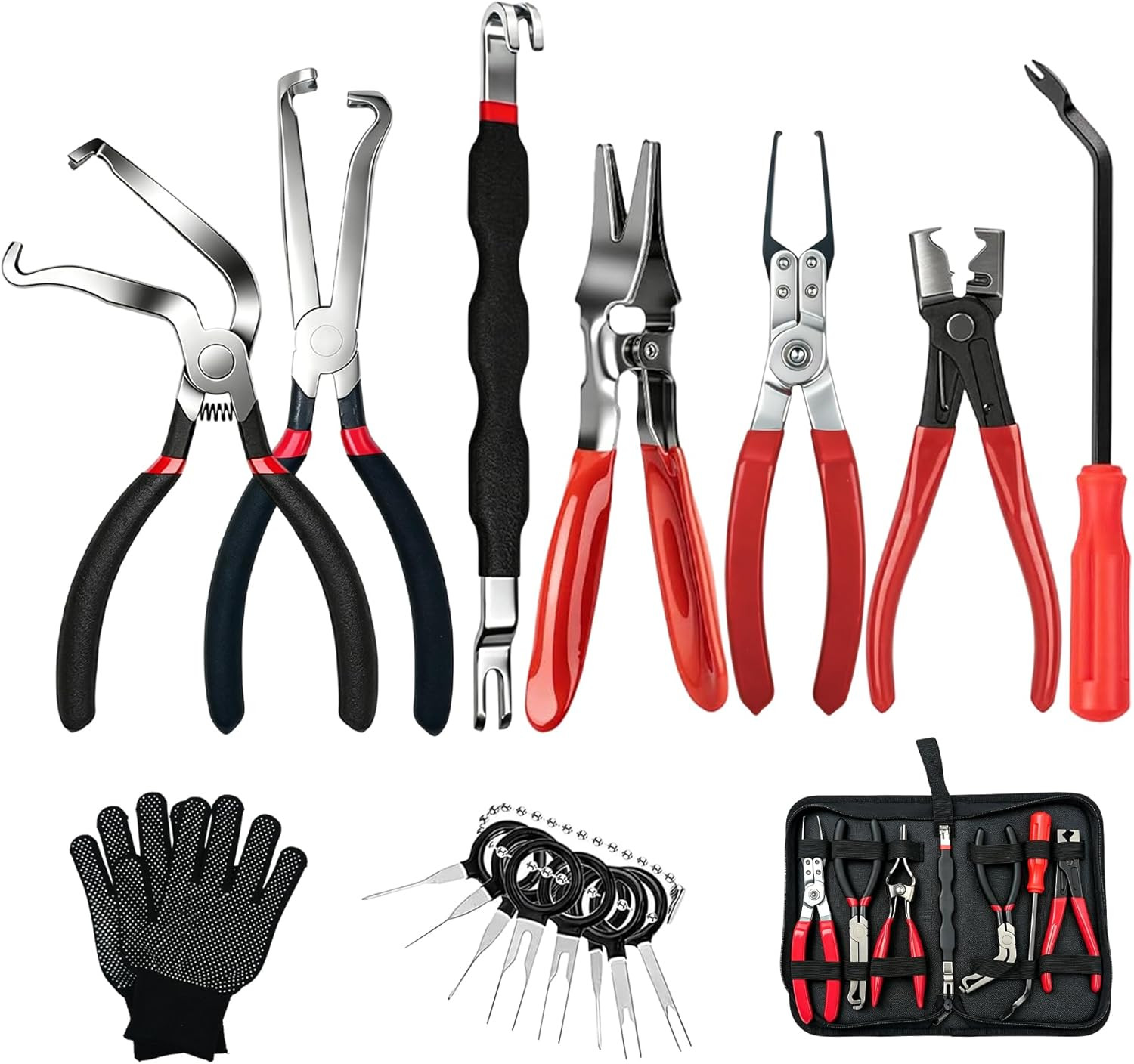 10 PCS Electrical Disconnect Pliers, Electrical Connector Removal Tool for Cars,