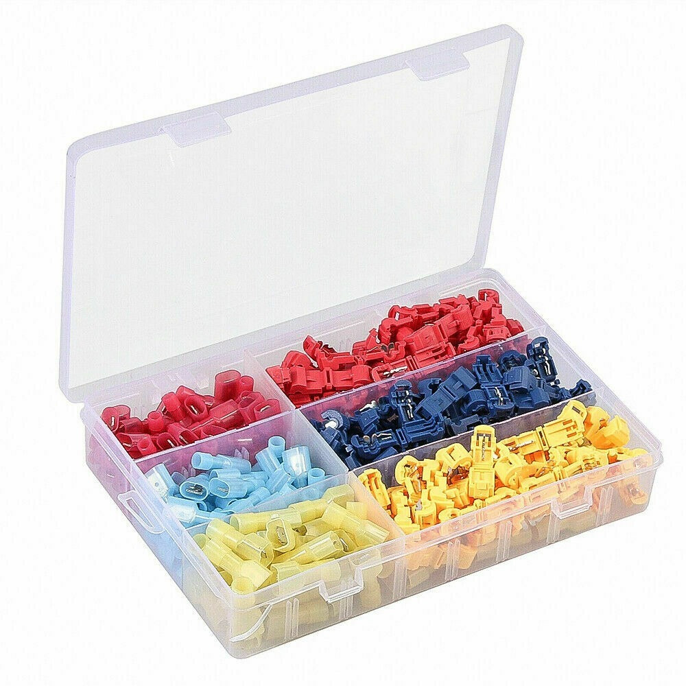 240X Waterproof T-Tap 22-10AWG Quick Splice Wire Terminal Connectors Combo Kit