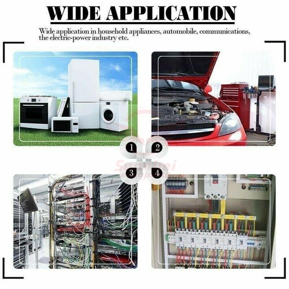260PCS/BOX US Heat Shrink Spade Wire Connectors Disconnected Crimp Terminals Kit