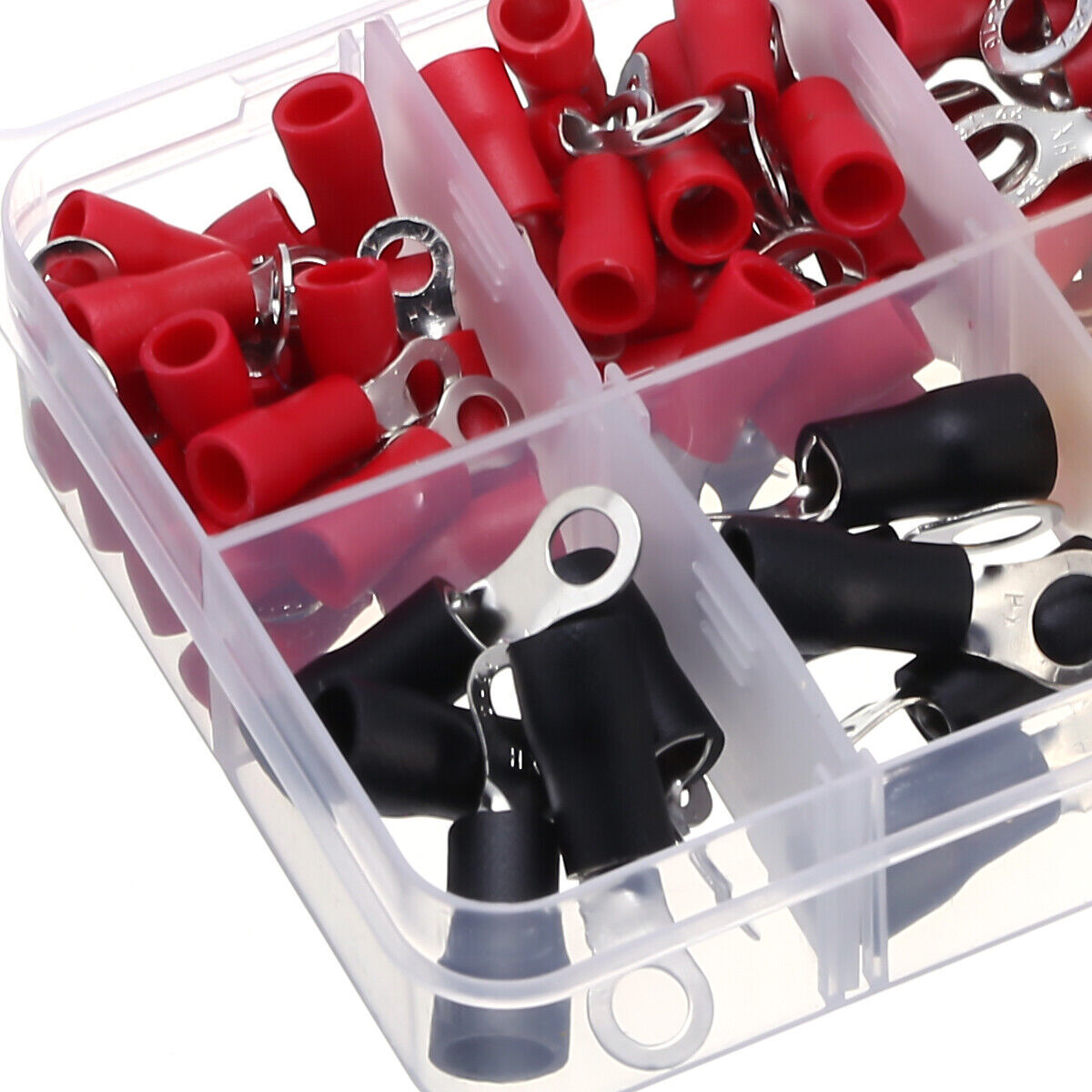102Pcs Insulated Electrical Wire Splice Terminal Crimp / Ring Connector Kit NEW