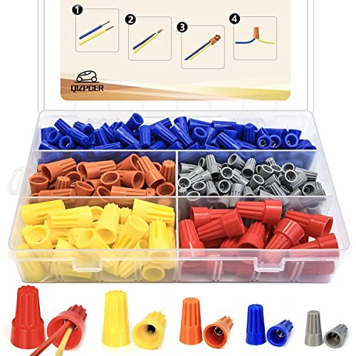 Pcs Wire Connectors Nuts Kit – Electrical Twist Wiring Splice Screw Caps 330