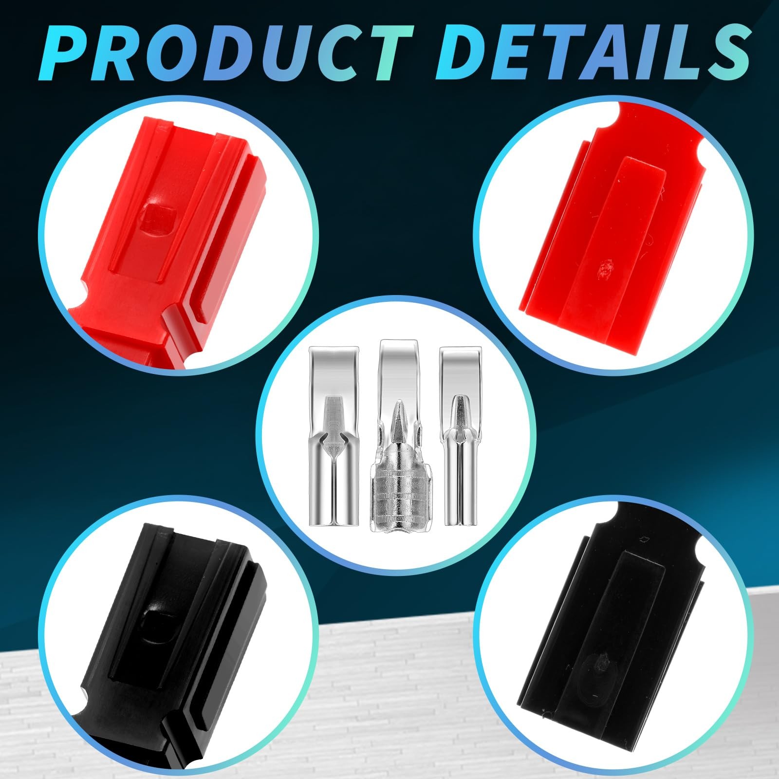 120 Pcs 15A/ 30A/45 Amp Power Connectors Assortment Kit Power Connectors Quic…