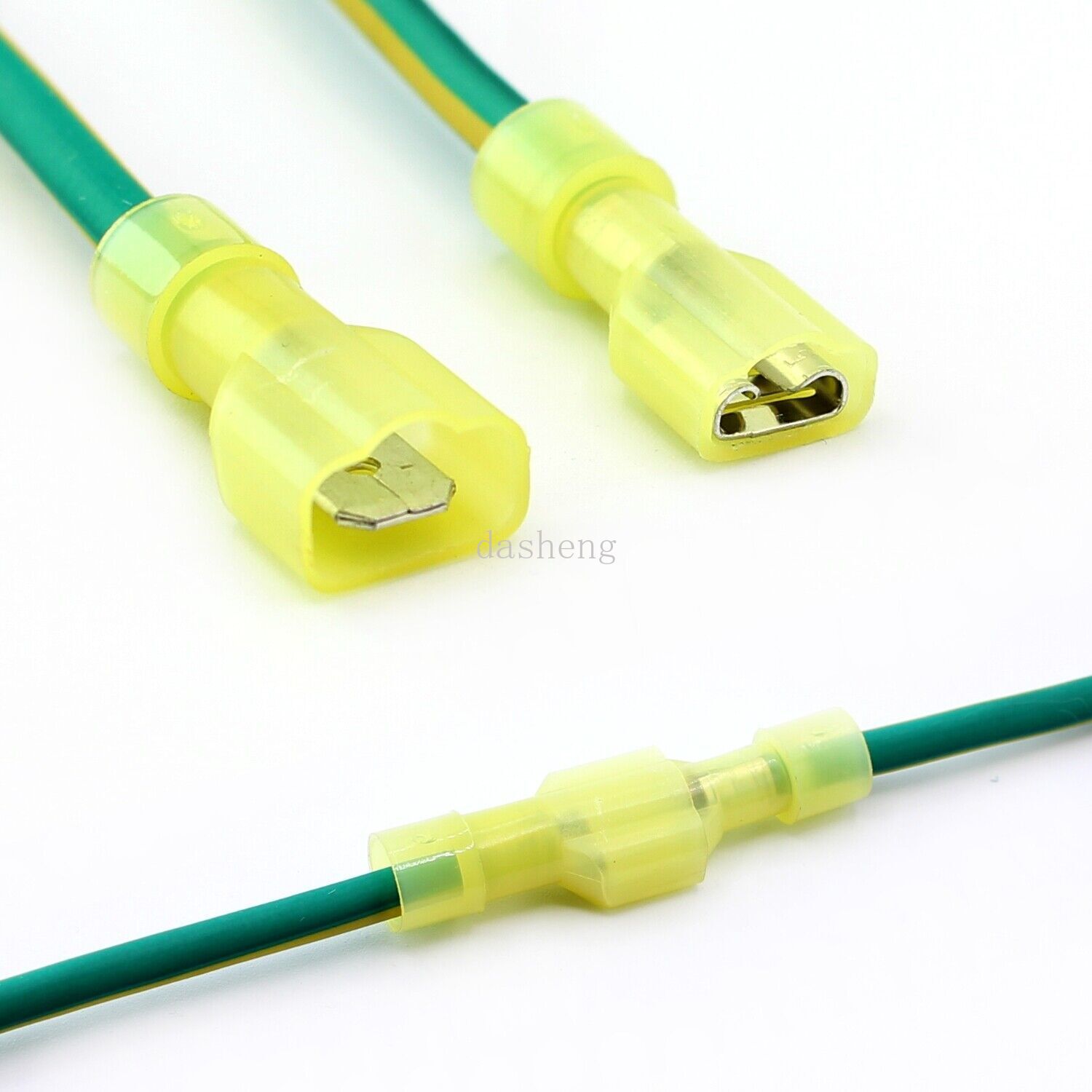 300PC Male Female Insulated Spade Terminal Crimp Quick Disconnect Wire Connector