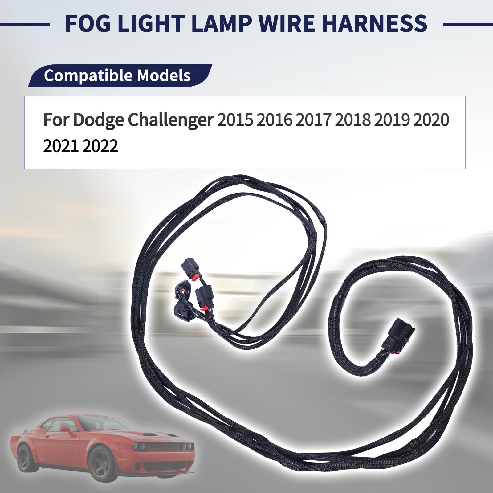 Front Headlight Fog Light Wire Harness Plug 68259674AA Compatible with Dodge …