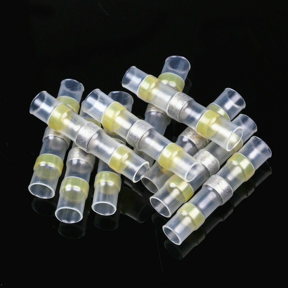 400pcs Solder Seal Sleeve Heat Shrink Wire Butt Terminals Connectors Waterproof