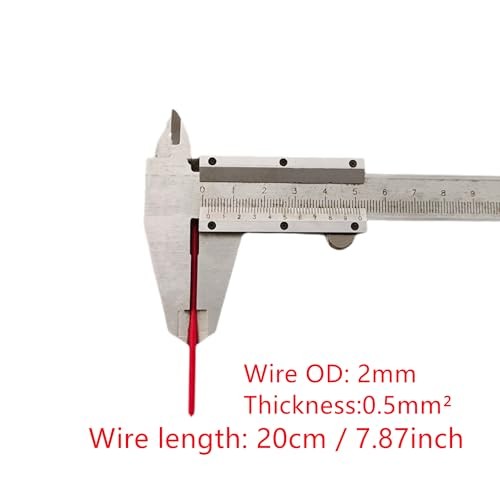 2.8mm Female Spade Crimp Terminals with Insulating Sleeve and 20cm 18AWG Red
