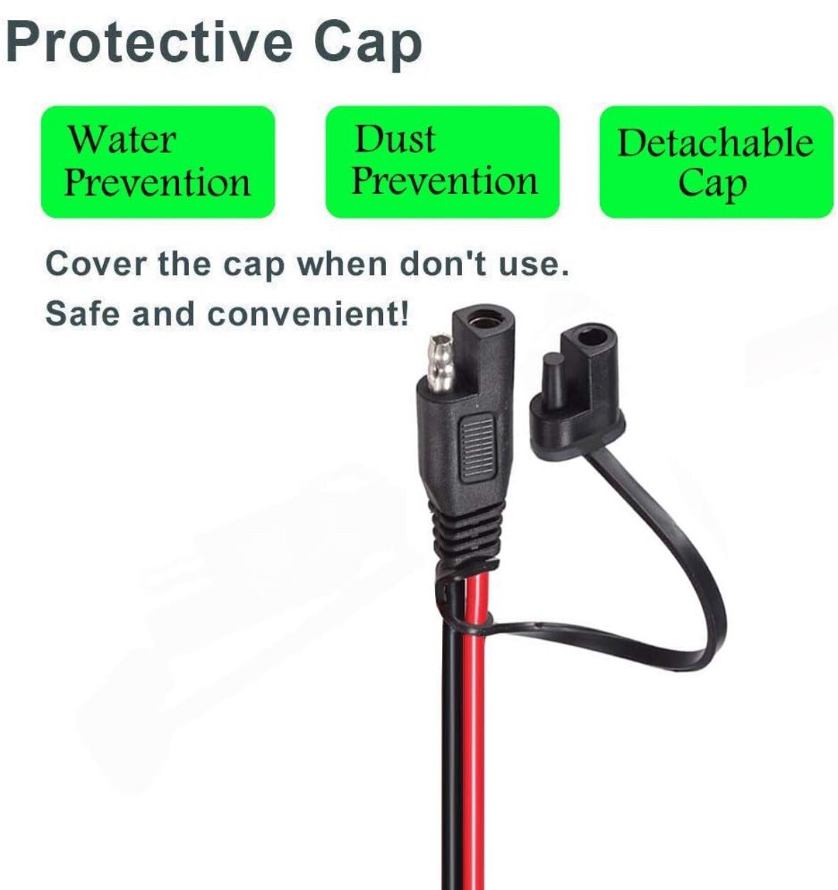Battery Alligator Clips,10AWG Battery Charger Clamps.SAE Quick Release Adapter t