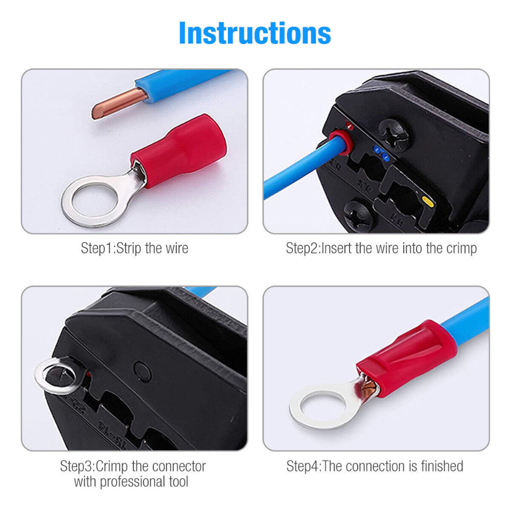 102/300PCS Car Wire Assorted Insulated Electrical Connectors Crimp Terminals Kit