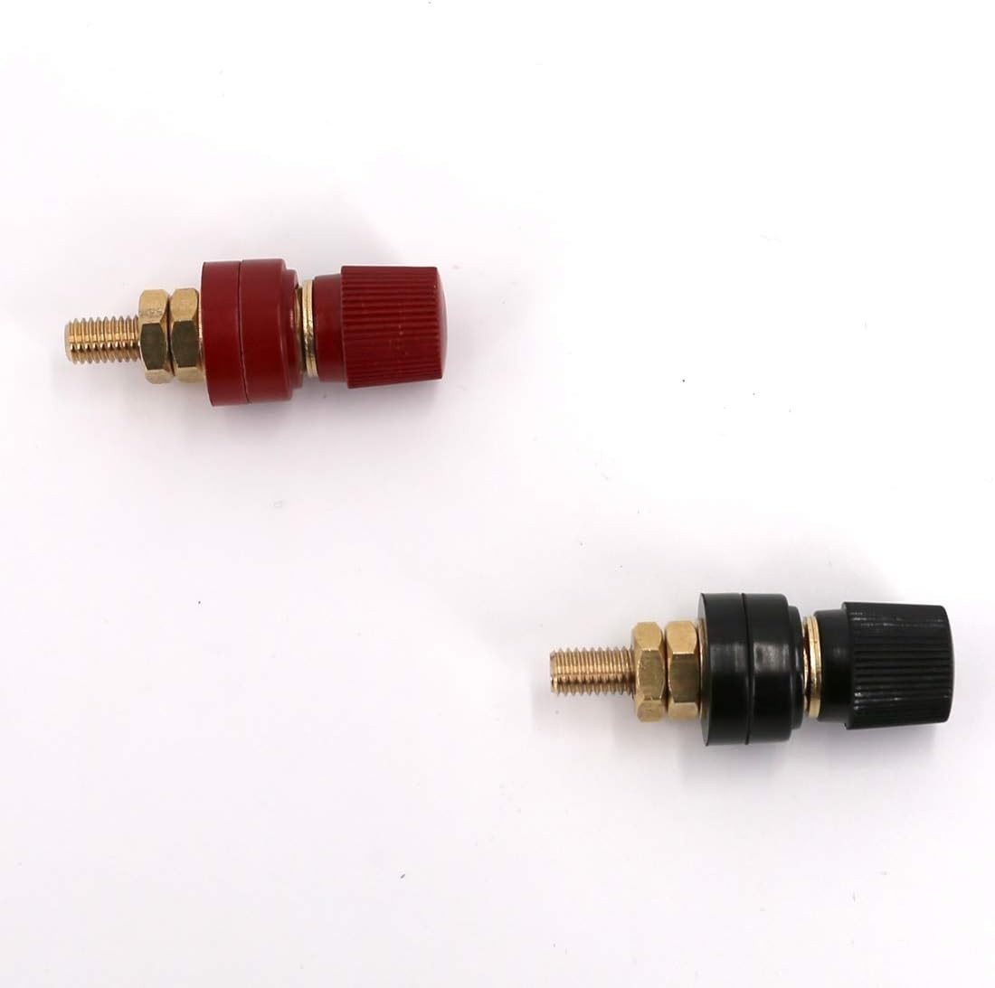 M8 Battery Terminal Connector Kit 5/16″ Stud Power Junction 2Pcs Red Black