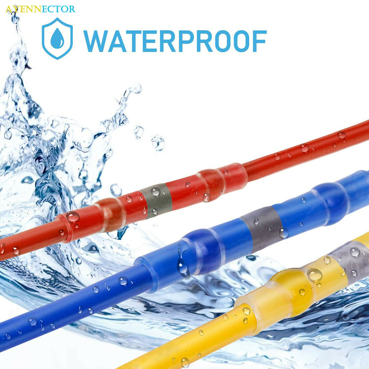 840PCS Waterproof Solder Seal Sleeve Heat Shrink Butt Wire Connectors Terminals