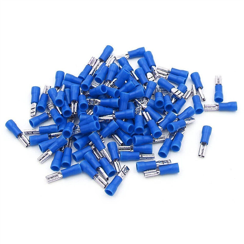 150x Quick Disconnect Vinyl Insulated Female Spade Wire Connectos 16-14AWG 2.8mm