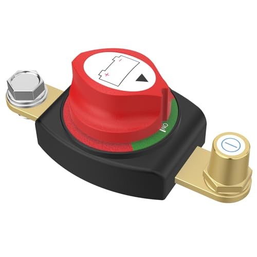 Side Post Battery Disconnect Switch, Battery Cut Off Side Post Adapter 275A