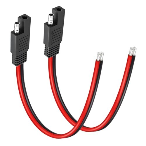 2PCS 10AWG SAE Extension Cable Quick Disconnect Wire Harness Connector Plug