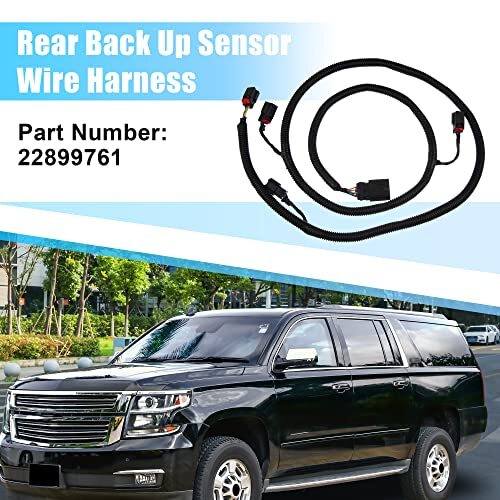 X AUTOHAUX Rear Back Up Sensor Wire Harness Fits for Chevy Suburban Tahoe
