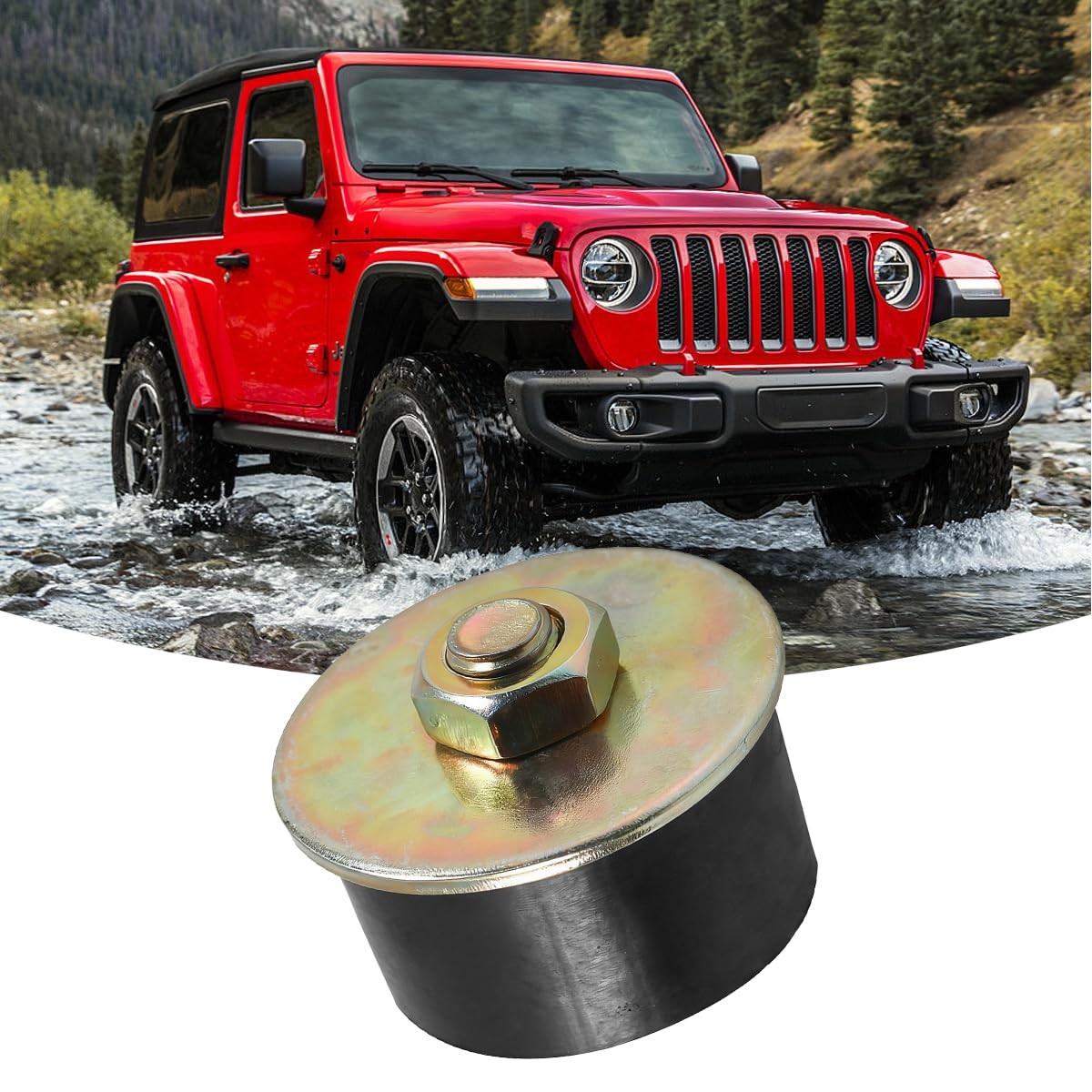 SWPHRT 2PCS Rubber Expansion Freeze Plug 1-1/2 Inch Engine Plug