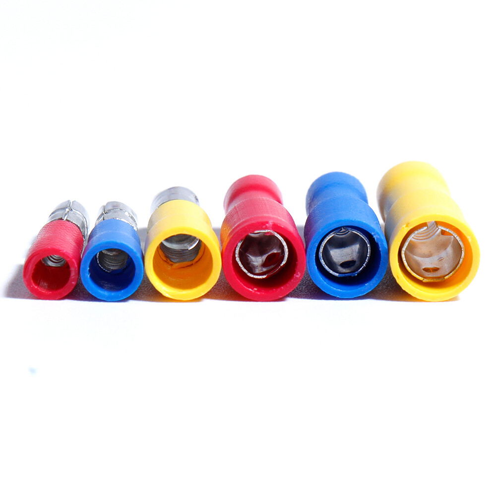 100PCS Insulated Bullet Crimp Wire Male/Female Connectors Splice Terminals Kit
