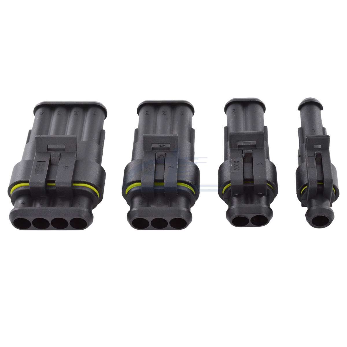 Waterproof Car Electrical Connector Terminals Auto Wire Plug 1 2 3 4 pin Box Set