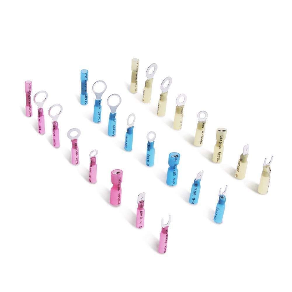 320/500pcs Heat Shrink Butt Wire Connectors Waterproof Crimp Splice Terminal Kit