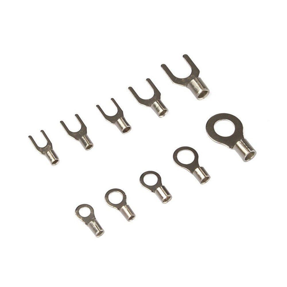 320pcs Assorted Non-Insulated Ring Fork U-type Crimp Terminal Wire Connector Kit
