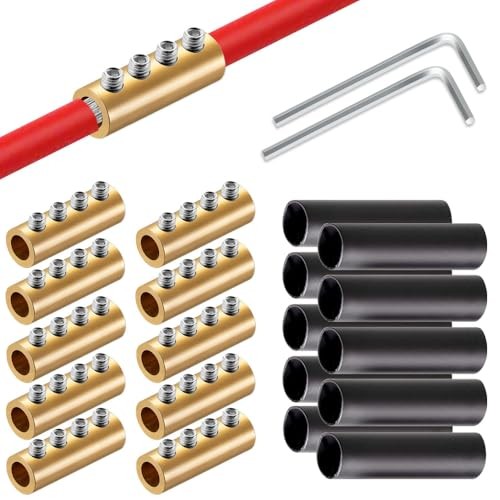 6 8 10 AWG Gauge Wire Connector Nut Kit, 80A Splicing Quick Wiring 10 sets