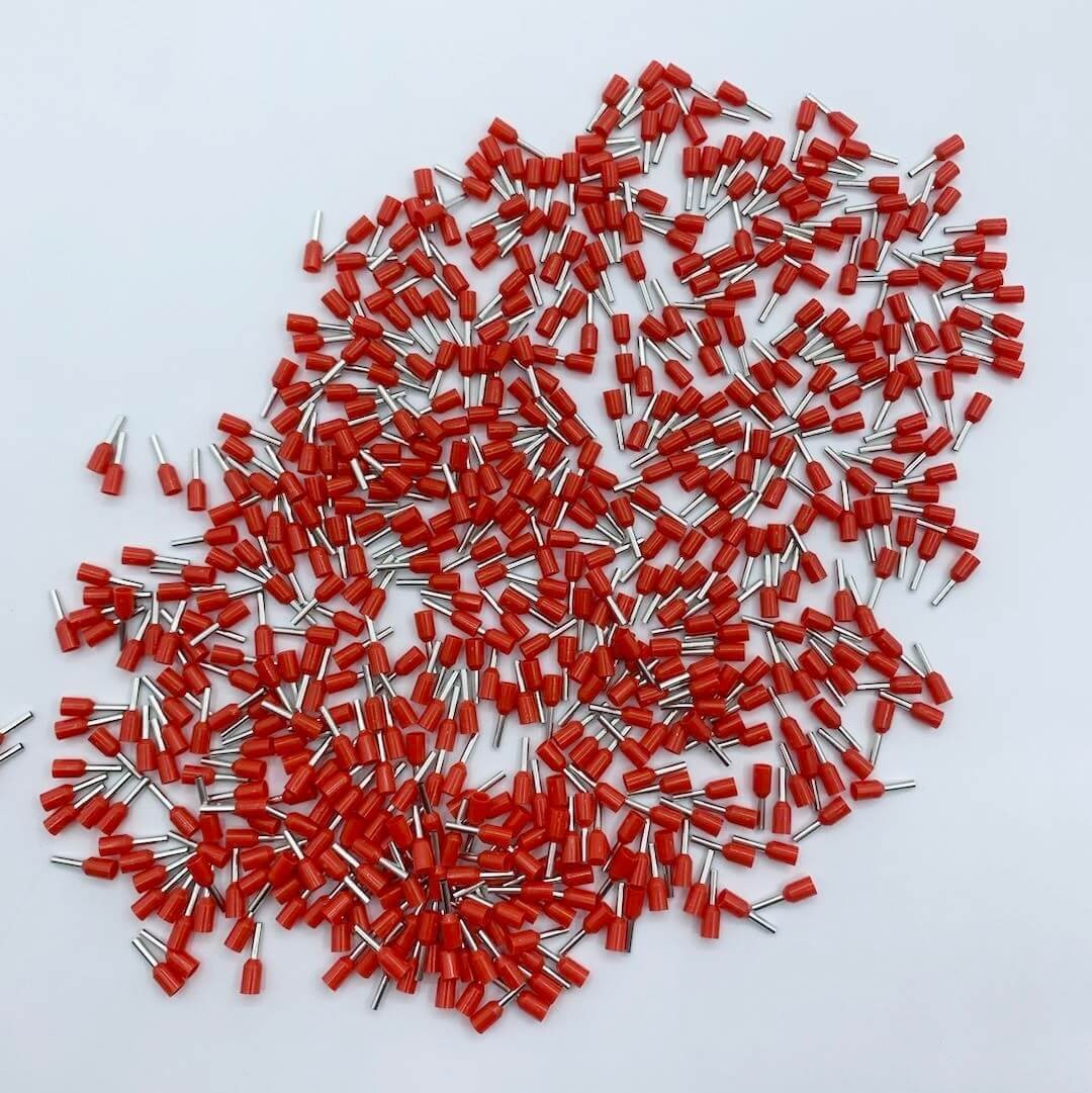 100pcs 16AWG Wire Ferrule Insulated Copper Crimp Connector Pin Cord End Terminal