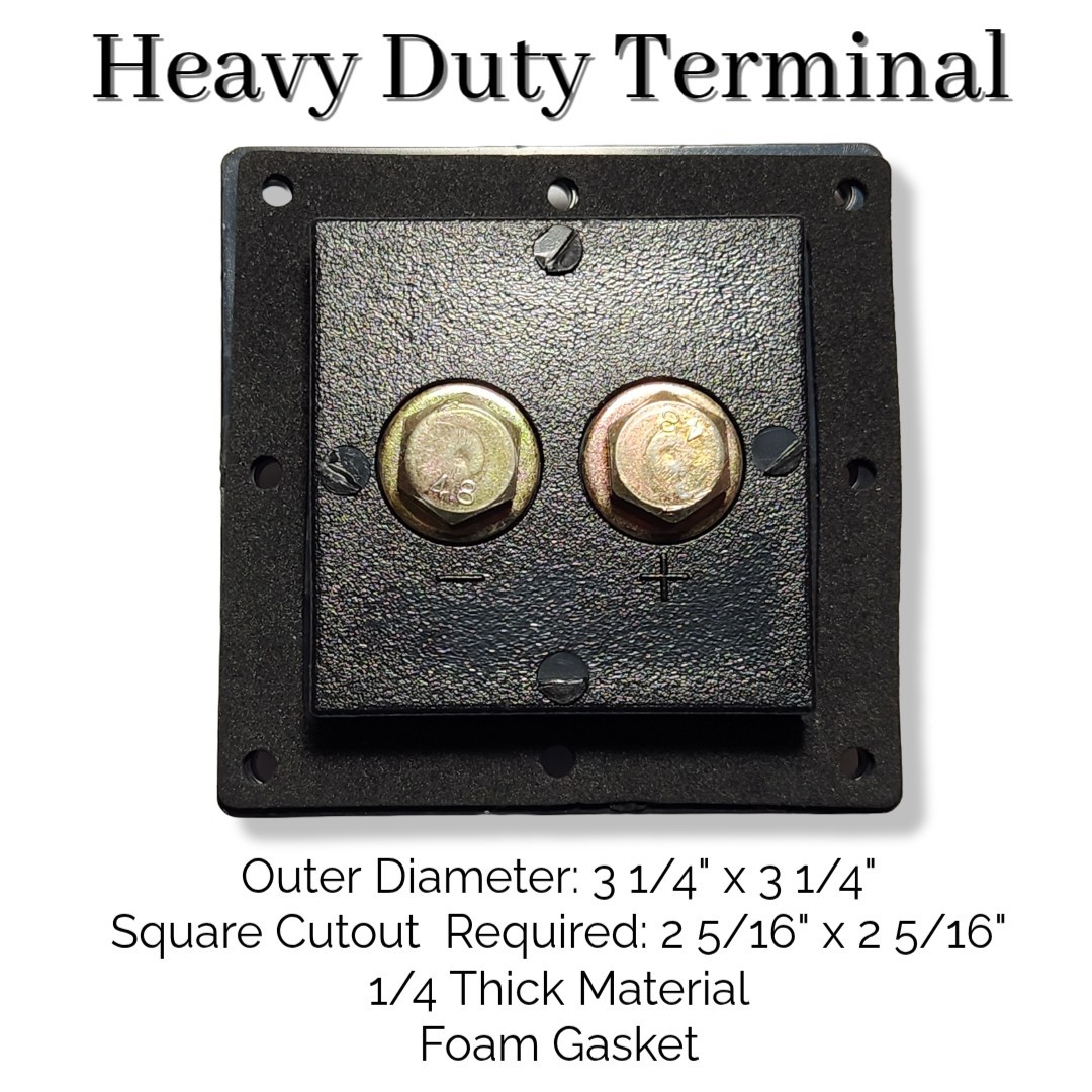 Heavy Duty Subwoofer Speaker Terminal Zinc Color Bolts