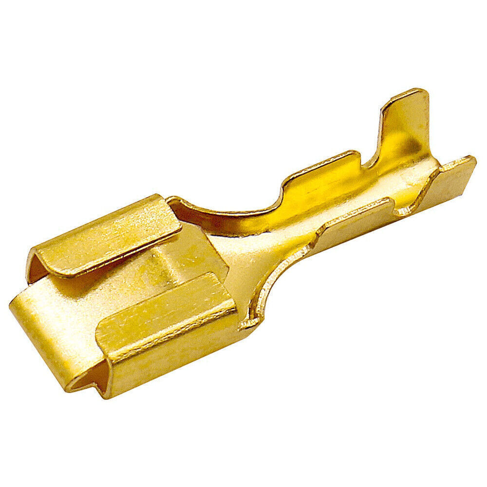2.8mm 6.3mm Copper Female Non-Insulated Connector Quick Splice Spade Terminals