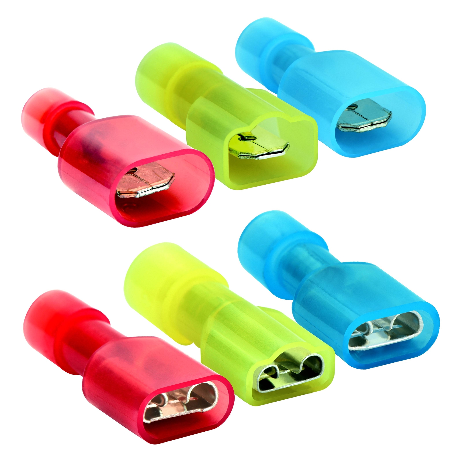 60 Nylon Quick Disconnect Terminal Male Female 22-18 16-14 12-10GA AWG Insulated