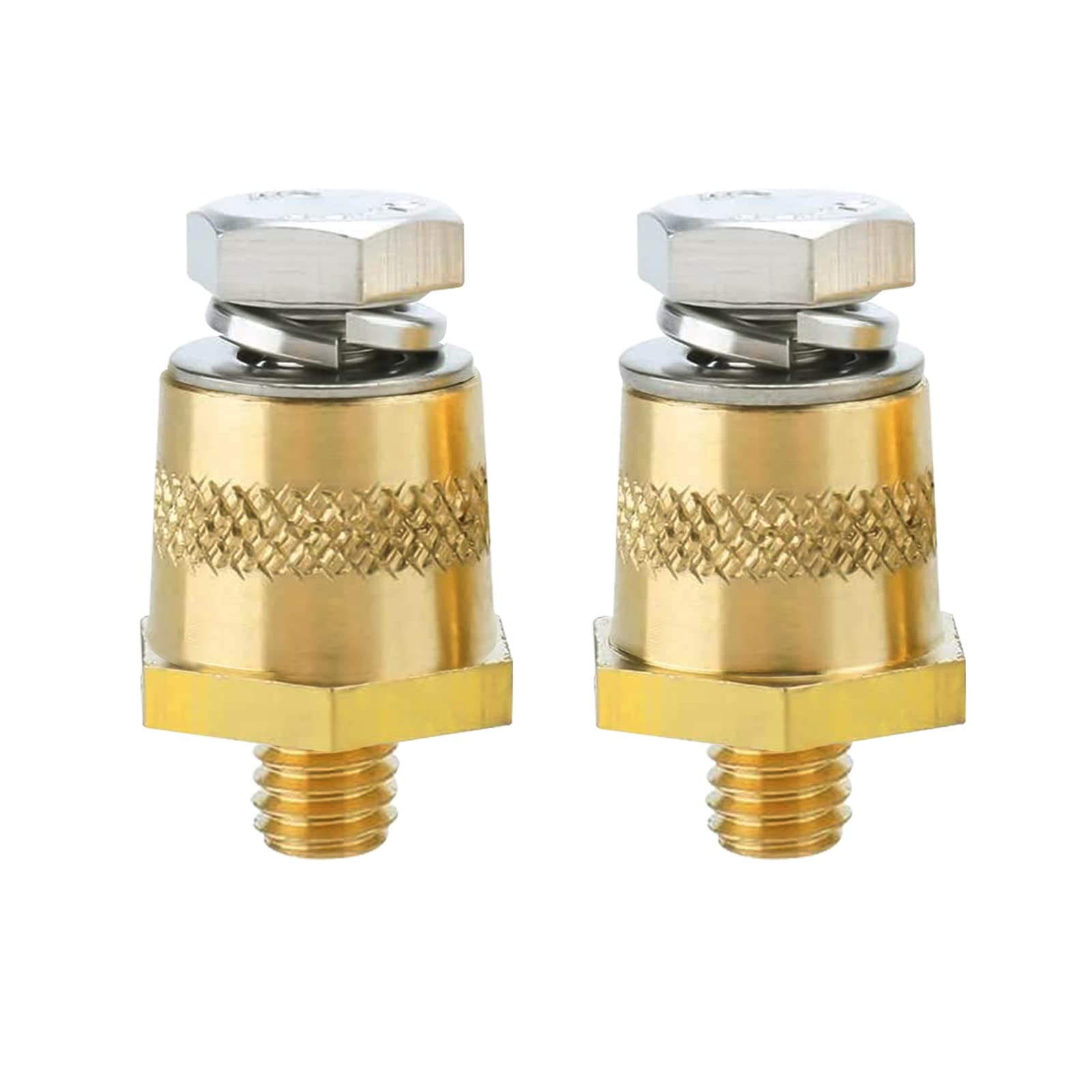 Ampper M8 Thread Male Brass Battery Terminal Charging Posts, M8 Battery Post Ada