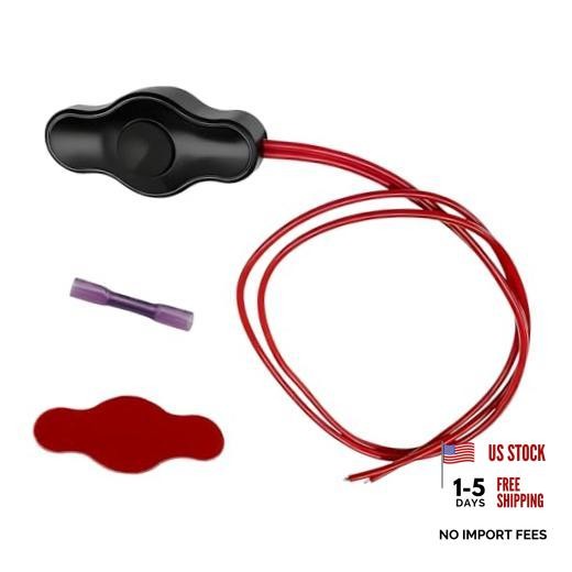 Waterproof Push-Button Switch with Quick Connector, 12V Mini Button LED Accent