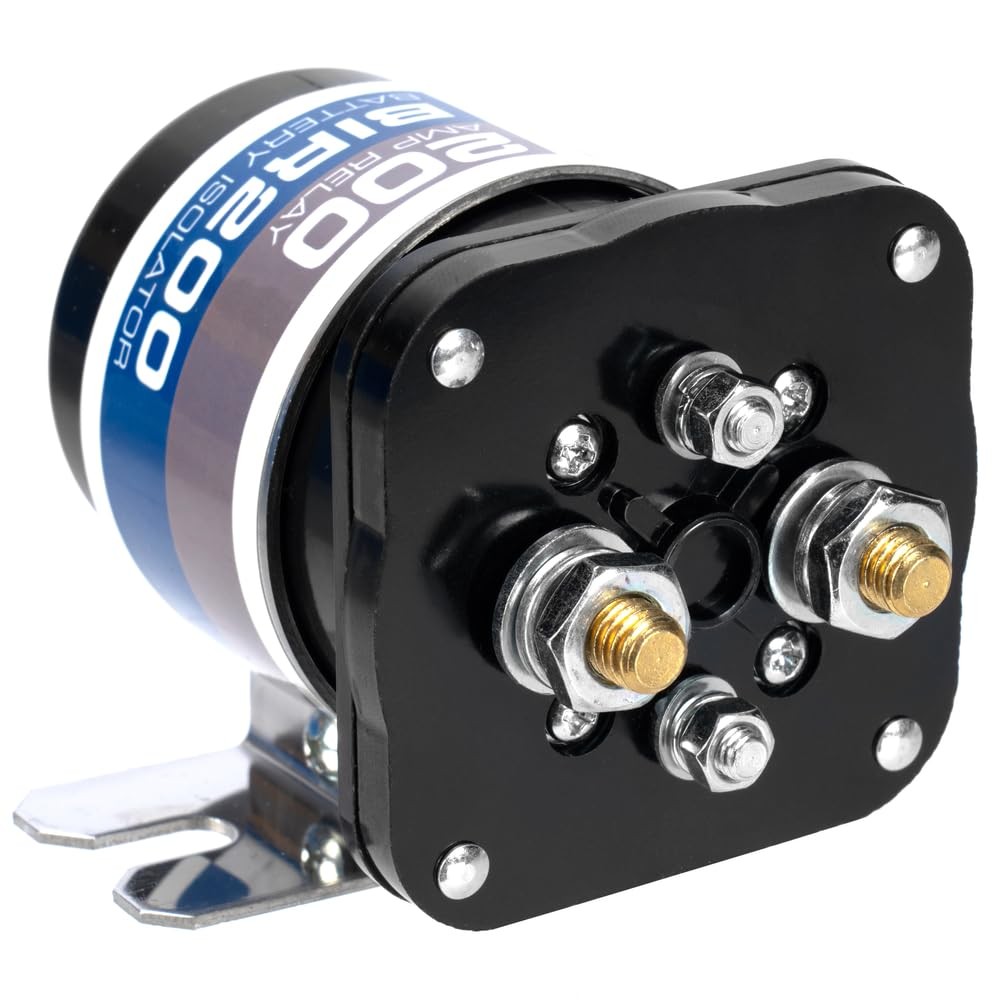 BIR200 200 AMP Battery Relay Isolator and Relay for Cars, RVs, ATVs, UTVs, an…