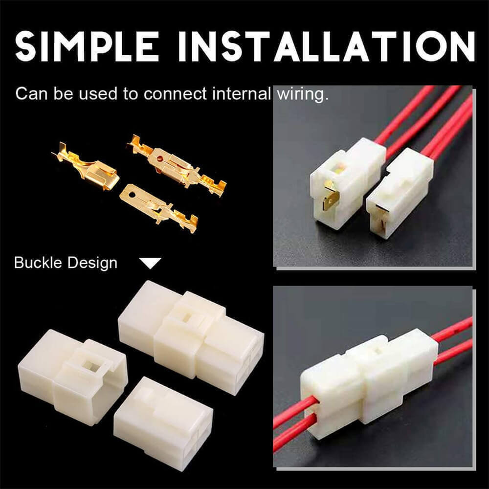 Multi-Connector Terminals 2/3/4/6/8 Pin Way Ca 6.3mm Plug Electrical Wiring