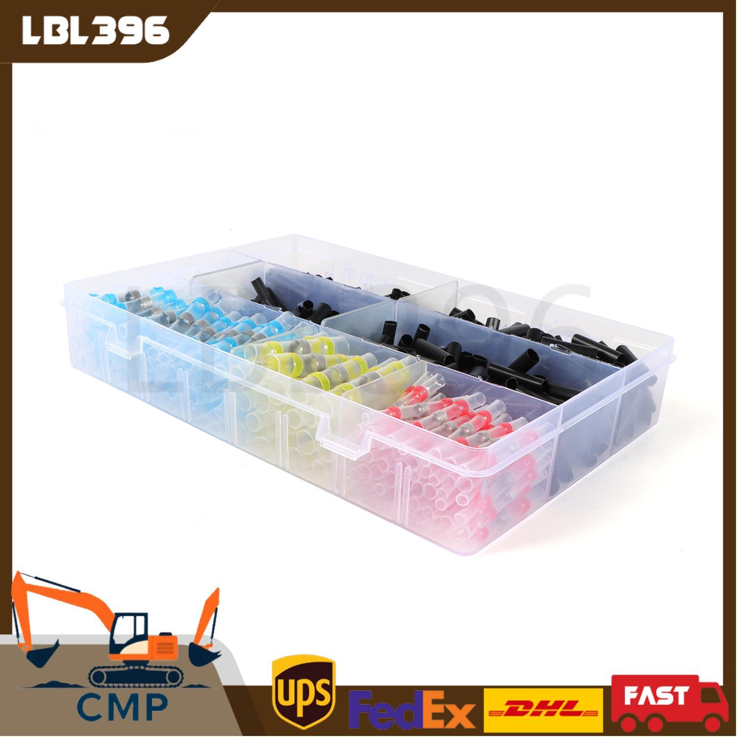 500Pcs/Set Solder Seal Sleeve Heat Shrink Butt Wire Connectors Terminals