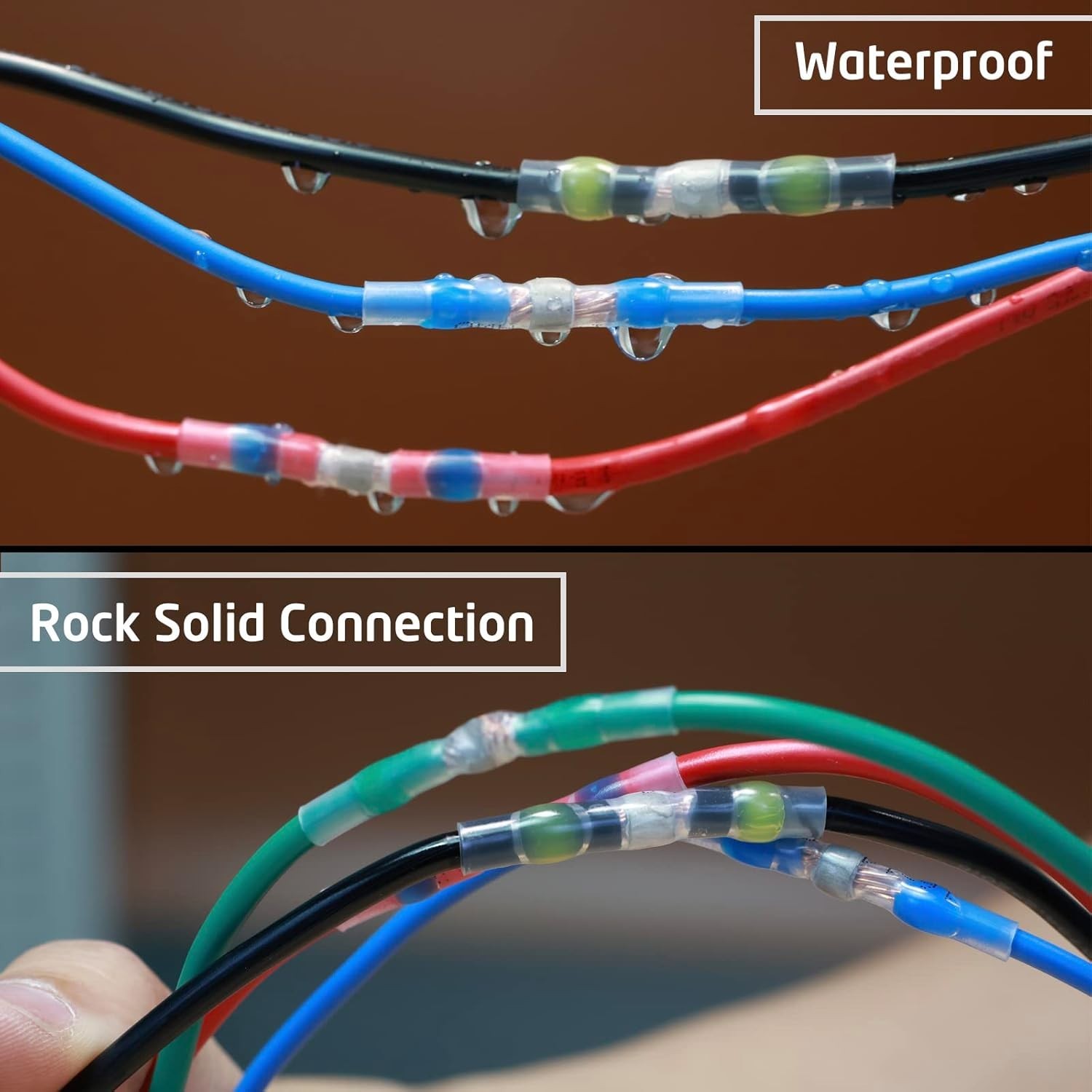 Heat Shrink Wire Connectors kit Solder Seal Sleeve Butt Terminals Waterproof Set